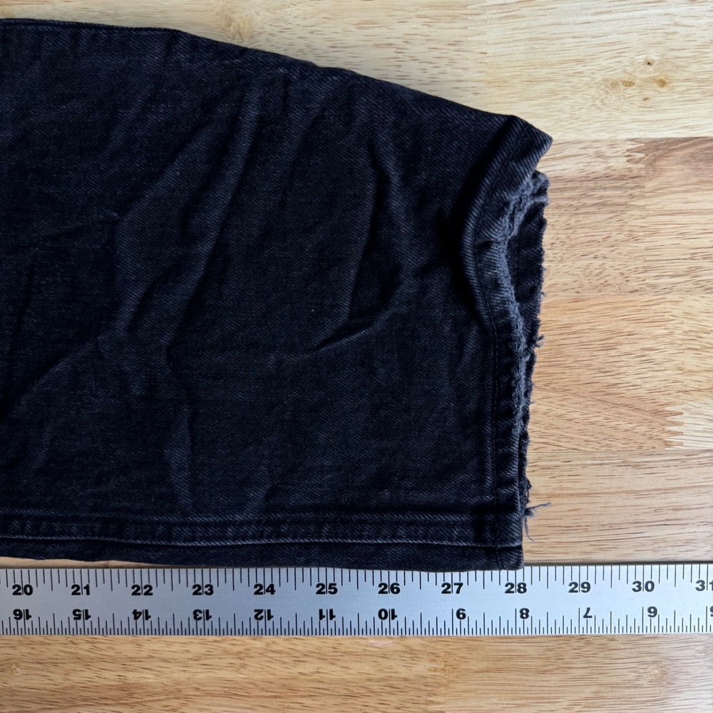 Abercrombie & Fitch The Dad High Rise Womens 28‎ 6 Black Criss Cross Waist Jeans - Picture 7 of 7